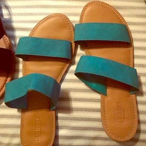 Teal sandals